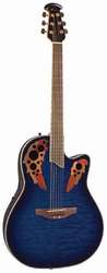 OVATION CC44 CELEBRITY DELUXE QUILTED MAPLE BLUE BURST CC44-8TQ OP4BT MID CUTAWAY